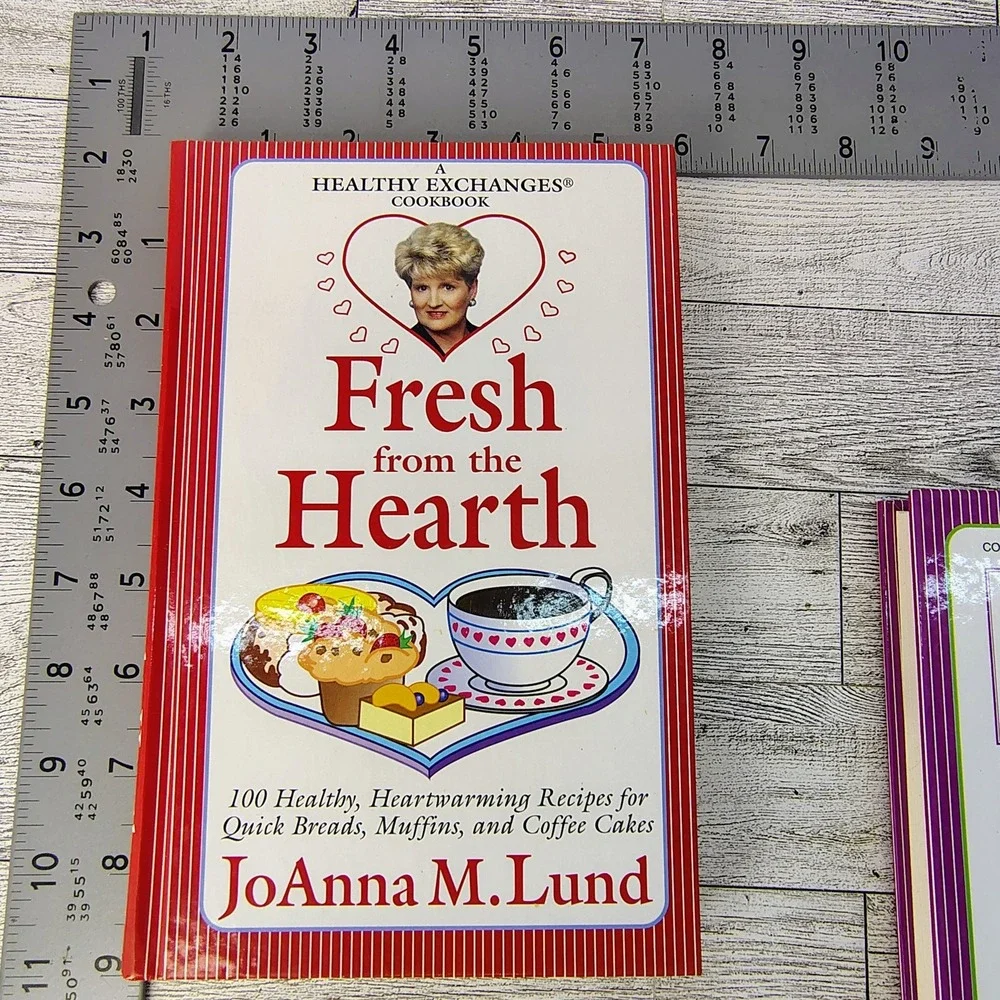 JoAnna Lund Healthy Exchange Cookbook Lot of 2 Fresh From Hearth Fast Cheap Easy
